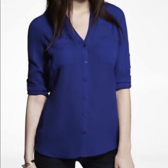 Express Tops - Express Portofino Shirt Dark Blue